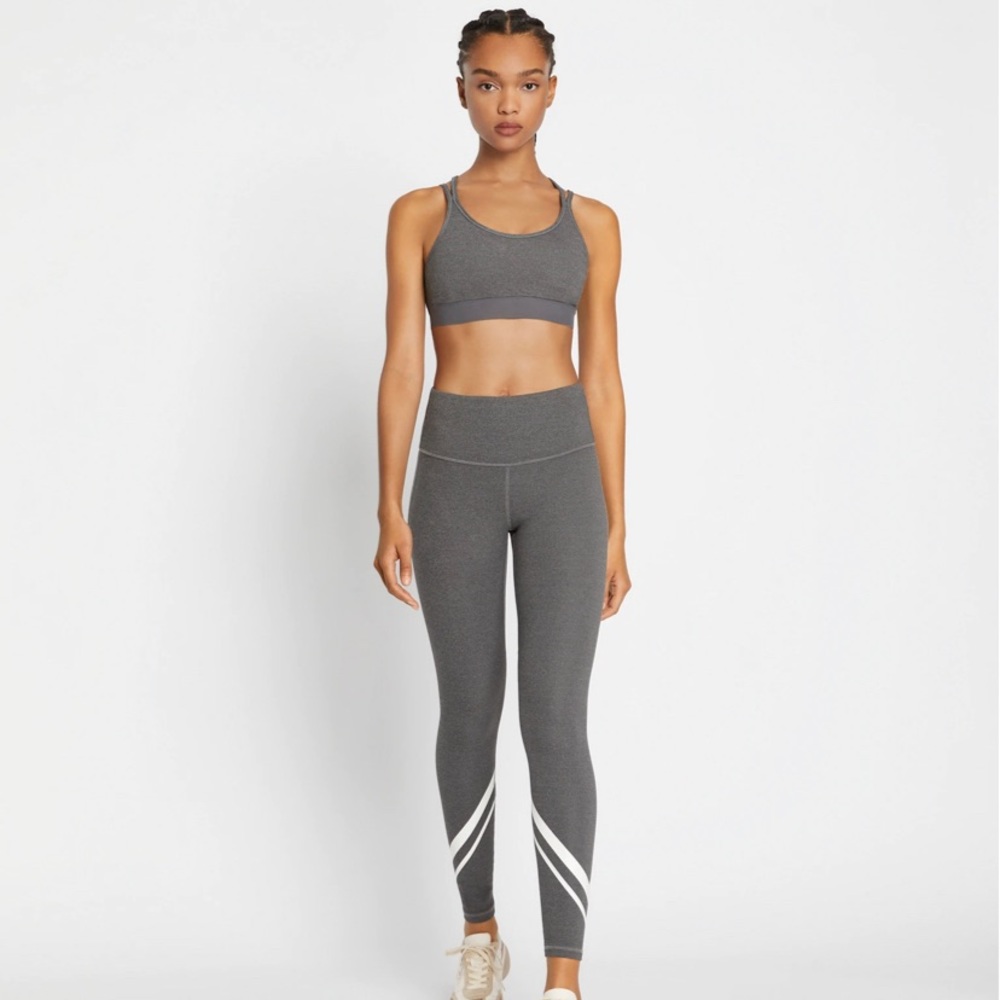 NWT Tory Sport HIGH-RISE COMPRESSION MÉLANGE SIDE-POCKET CHEVRON LEGGING